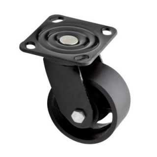 Liberty 4 in. Black Industrial Swivel Plate Caster with 770 lb. Load Rating 847891