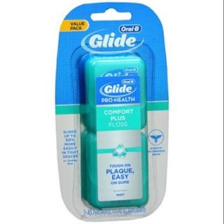 Glide Comfort Plus Floss, Mint, Twin Pack 87.40 Yards (Pack of 6)