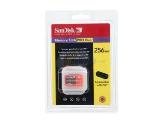 SanDisk 256MB Memory Stick Pro Duo (MS Pro Duo) Flash Card Model SDMSG 256 A10