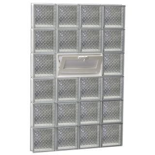 REDI2SET Diamond Pattern Frameless Replacement Glass Block Window (Rough Opening: 32 in x 42 in; Actual: 31 in x 40.5 in)