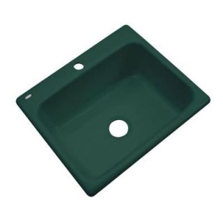 Thermocast Inverness Drop In Acrylic 25 in. 1 Hole Single Bowl Kitchen Sink in Rain Forest 22140