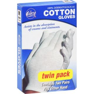 Cara Cotton Gloves, Medium, 2 pr