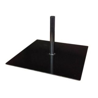 Gronomics Steel Patio Umbrella Base Stand with Mounting Plate in Black USMP 28 28