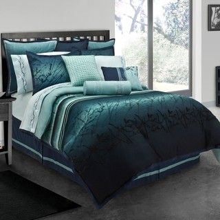 Blue Moon Full size 10 piece Bed in a Bag with Sheet Set