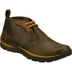 Mens Skechers Relaxed Fit Superior Keller Brown   Shopping