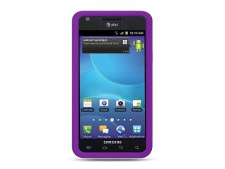 Samsung Galaxy S II/Attain I777 Purple Silicone Skin Case