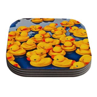 Duckies by Maynard Logan Coaster by KESS InHouse