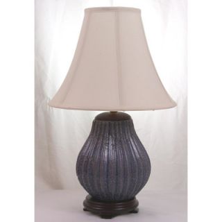 Pear 22 H Table Lamp with Bell Shade by Lamp Factory