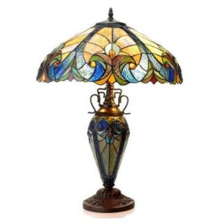 Liaison Victorian 3 Light Double Lit Table Lamp