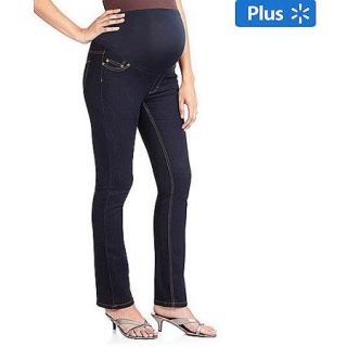 Oh! Mamma Maternity Plus Size Full Panel Basic Super Soft Straight Leg Jeans