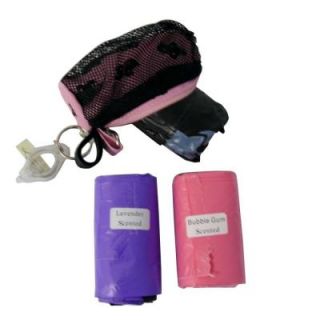 Love2Pet Complete Pick Up Poochie Pink Dispenser Bag Kit 39750