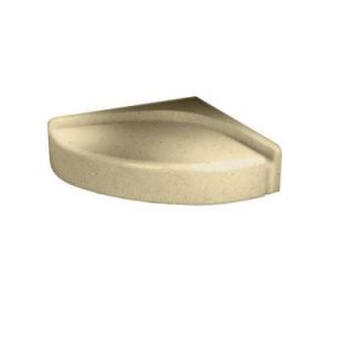Swanstone Solid Surface Corner Mount Shower Seat in Caraway Seed DISCONTINUED CS1616 169