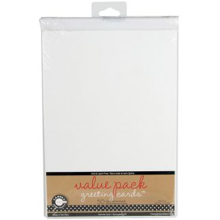 Value Pack Cards & Envelopes 4inX5.5in 50/Pkg White