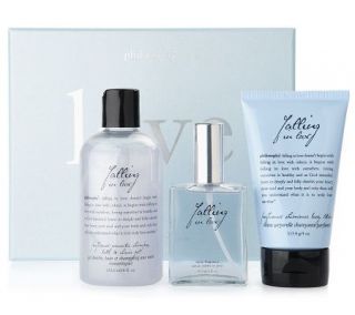 philosophy falling in love fragrance 3 piece layering set   A87688 —