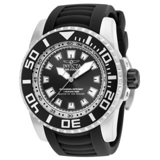 Invicta Mens 14660 Pro Diver Quartz 3 Hand Black Dial Watch
