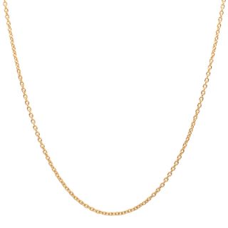 Sterling Essentials 14k Gold over Silver Cable Chain