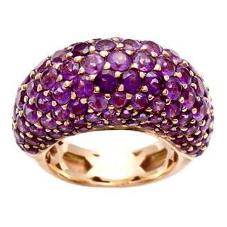 Pre owned 18k Rose Gold Amethyst Dome Estate Ring   Shopping