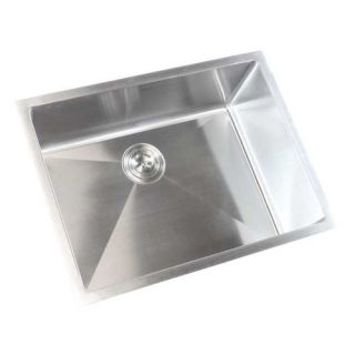 eModern Decor Ariel 26 x 20 Single Bowl Undermount Kitchen Sink