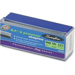 Swingline S.F. 3 Premium Chisel Point 105 Count Half Strip Staples, 5,000 per Box
