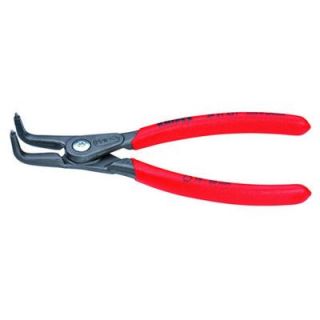 KNIPEX 5 1/4 in. 90° Angled External Precision Circlip Pliers 49 21 A01