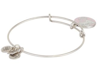 Alex and Ani Pink Special Delivery Charm Bangle Rafaelian Silver Finish