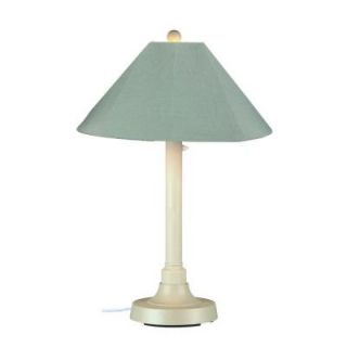 Patio Living Concepts San Juan 34 in. Outdoor White Table Lamp with Spa Shade 37111