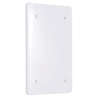 1 Gang Blank Plastic Cover   White PBC100WH