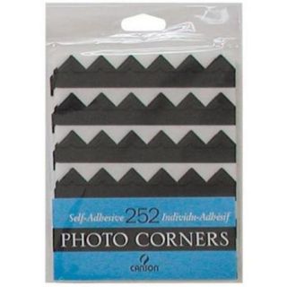 Canson C100510395 Archival Self Adhesive Photo Corners Black