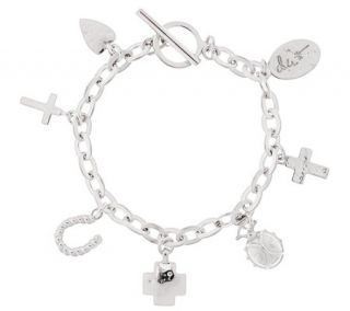 Shawns Courage Charms Sterling 8 Bracelet 33.1g —