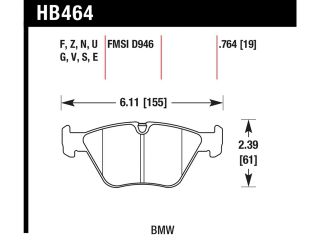 Hawk Performance HB464F.764 Disc Brake Pad