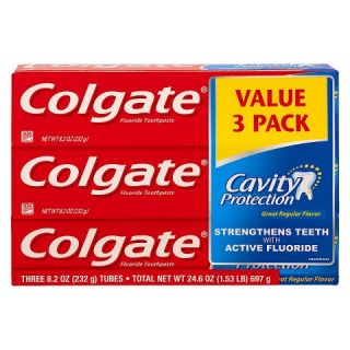 Colgate Great Regular Flavor Toothpaste 8oz 3ct