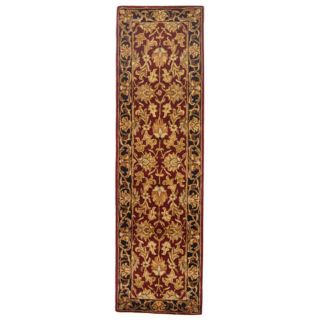 Safavieh Heritage Red and Black Rectangular Indoor Tufted Runner (Common: 2 x 10; Actual: 27 in W x 120 in L x 0.58 ft Dia)