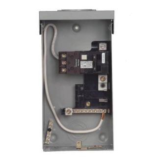 Siemens 125 Amp 4 Space 8 Circuit Main Lug Outdoor Spa Panel with 50 Amp GFCI W0408L1125SPA50