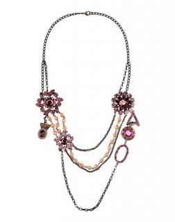 Collier First People First Multifili Catena E Fiori Di Strass   Femme   Colliers First People First   50161882QL