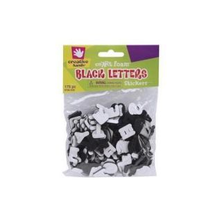 Foam Stickers 175/Pkg Black Letters