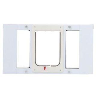 Ideal Pet 7.5 in. x 10.5 in. Large Chubby Kat Frame Door for Installation into 27 to 32 in. Wide Sash Window 27SWDCK