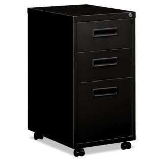 HON Embark Series 20 inch Deep Black Mobile Box/ Box/ File Pedestal