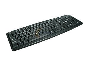 Rosewill RK 201   Standard Keyboard   Black, 107 Normal Keys, PS/2 Wired