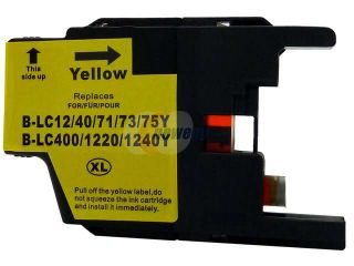 Open Box: Green Project B LC75Y Yellow Ink Cartridge Replaces Brother LC75Y