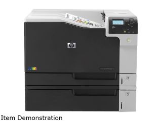 Refurbished: Hp Factory Recertified Color Laserjet Enterprise M750dn Printer 30/30 ppm 600 x 600 dpi 850 Sheet Duplex 1GB E Print/Gbe/USB 11" x 17" Color Laser Printer