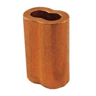 LOOS SL2 2 Wire Rope Oval Sleeve, 1/16 In, 122 Copper