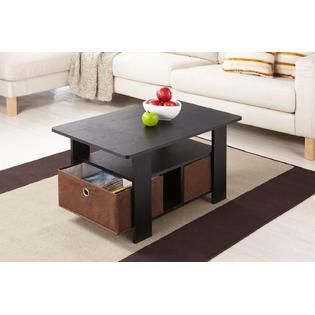Furniture of America Axa Collection Black Low Profile Coffee Table