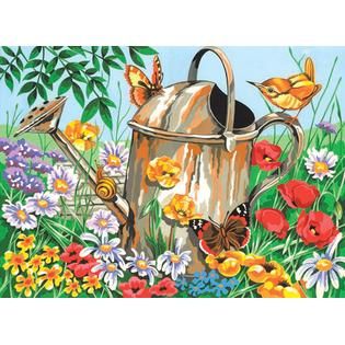 Reeves Paint By Number Kit 12X15 1/2 Watering Can   Home   Crafts