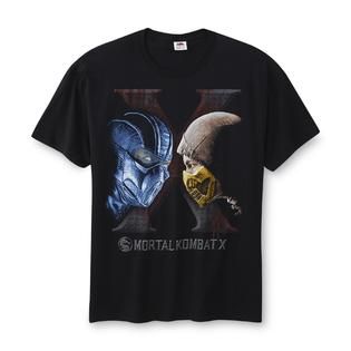 Mortal Kombat Young Mens Graphic T Shirt   Sub Zero & Scorpion