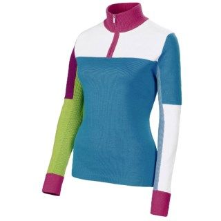 Neve Corinne Color Block Zip Neck Sweater (For Women) 4528P