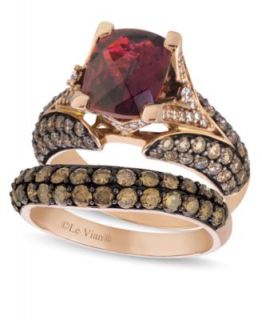 Le Vian Diamond and Garnet Stackable Rings in 14k Rose Gold   Rings