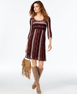 INC International Concepts Striped Knit Dress, Only at Macys
