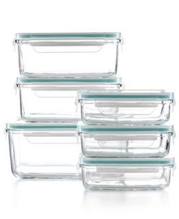 Martha Stewart Collection 12 Piece Glass Food Storage Container Set