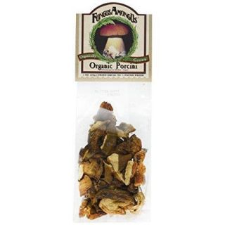 FungusAmongUs Dried Mushrooms, Organic Porcini, 1 Ounce Units (Pack of 4)