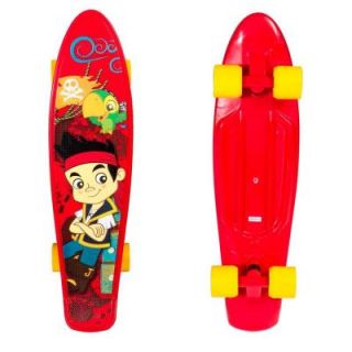 Disney Jake and the Never Land Pirates 21 in. Red Kids Plastic Skateboard 161191